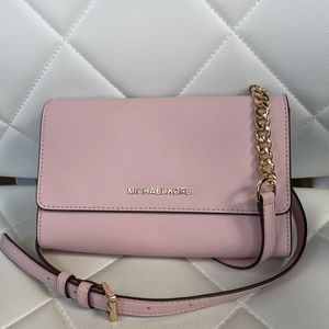 Michael Kors Jet Set Travel Crossbody Pink with Tags (never used)
